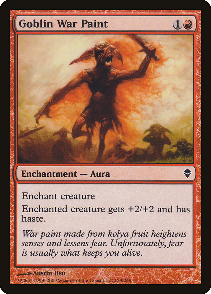 Goblin War Paint [Zendikar] - Magic: The Gathering - Card Brawlers | Quebec | Canada |