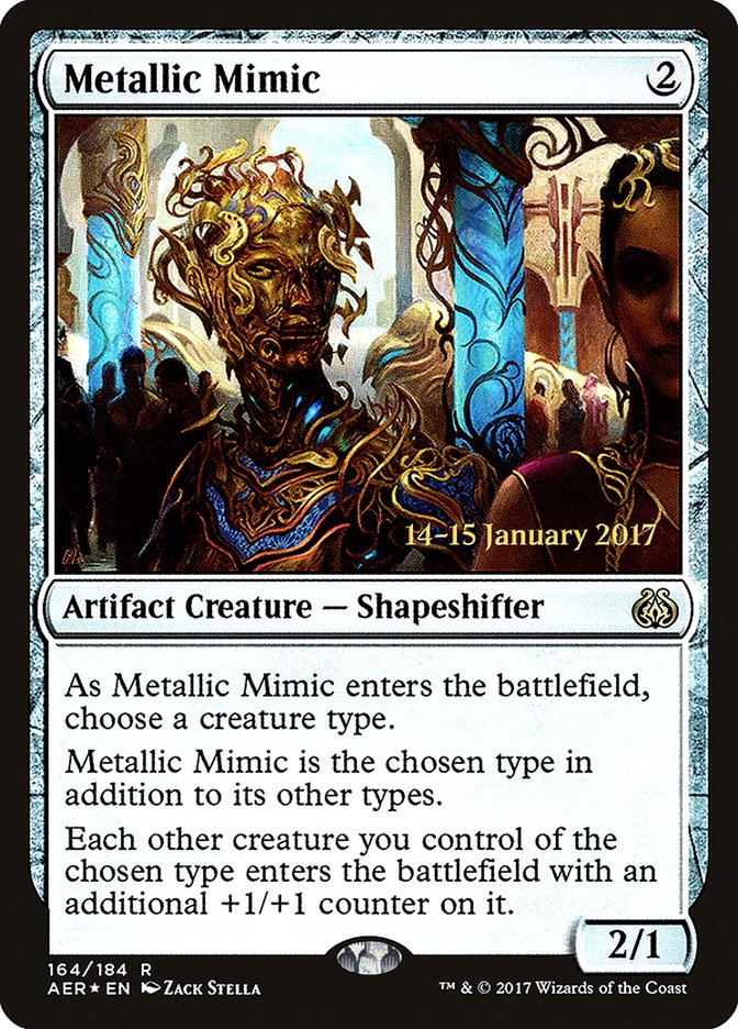 Metallic Mimic [Aether Revolt Prerelease Promos] - Magic: The Gathering - Card Brawlers | Quebec | Canada |