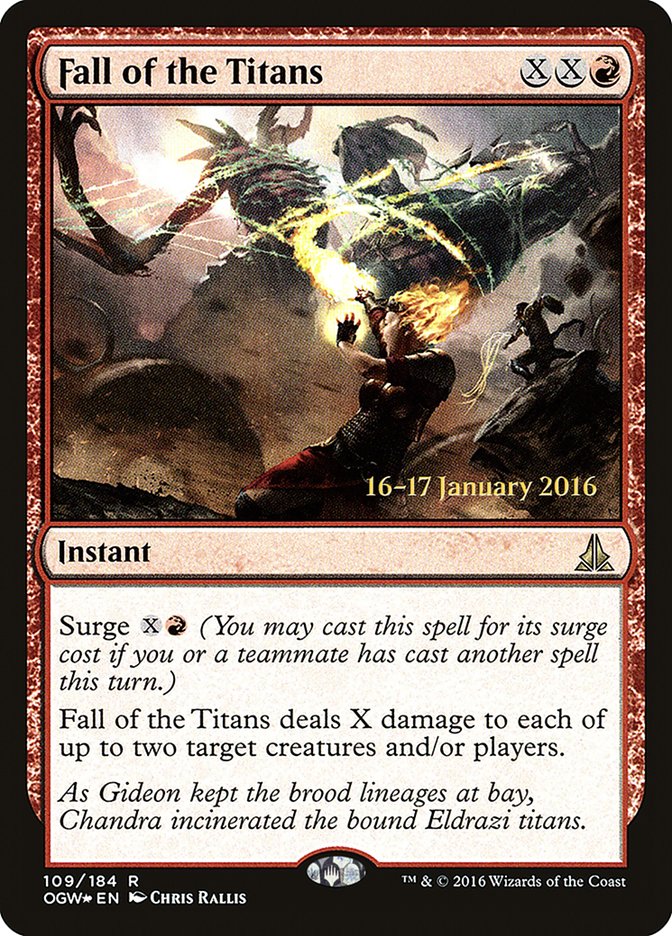Fall of the Titans [Oath of the Gatewatch Prerelease Promos] - Magic: The Gathering - Card Brawlers | Quebec | Canada |