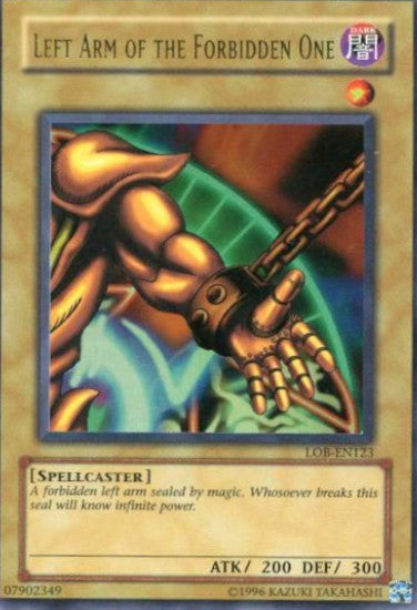 Left Arm of the Forbidden One [LOB-EN123] Ultra Rare - Yu-Gi-Oh! - Card Brawlers | Quebec | Canada |