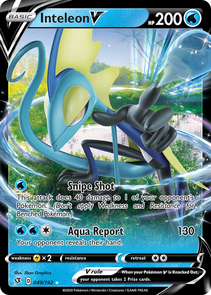 Inteleon V (049/192) [Sword & Shield: Rebel Clash] - Pokémon - Card Brawlers | Quebec | Canada |