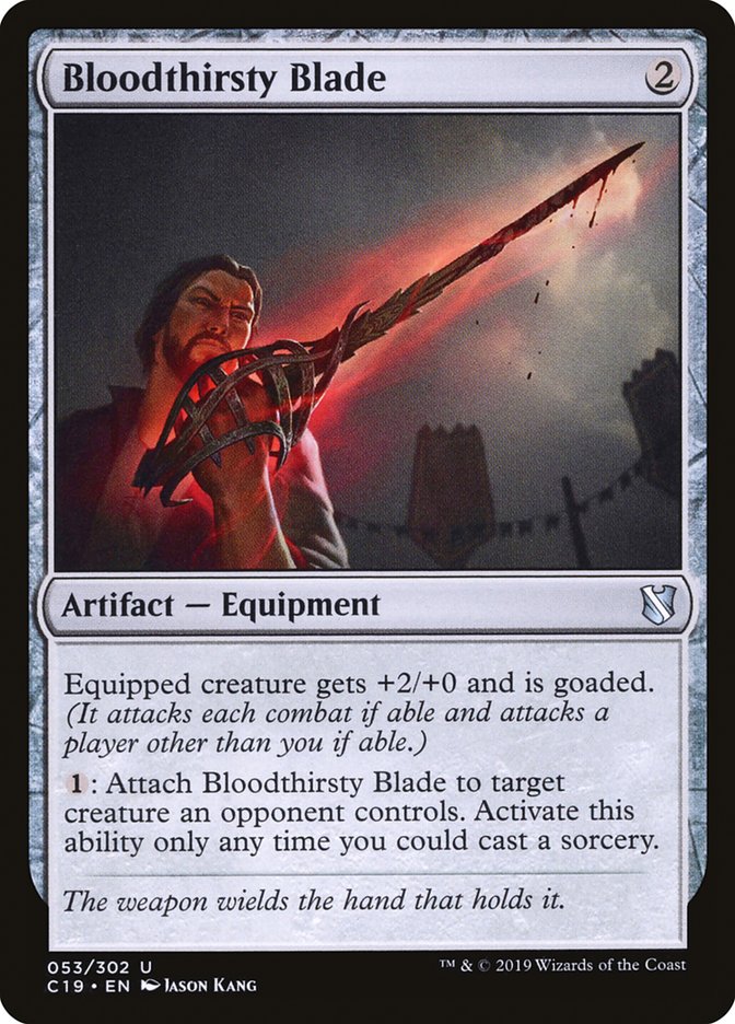Bloodthirsty Blade [Commander 2019] - Magic: The Gathering - Card Brawlers | Quebec | Canada |