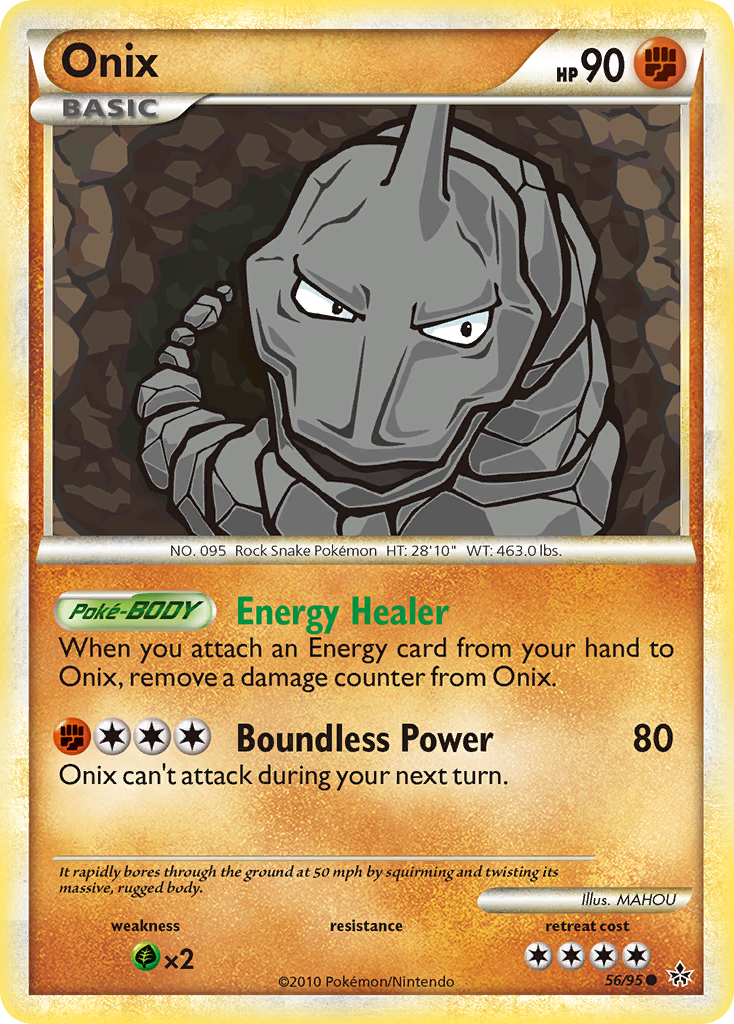 Onix (56/95) [HeartGold & SoulSilver: Unleashed] - Pokémon - Card Brawlers | Quebec | Canada |