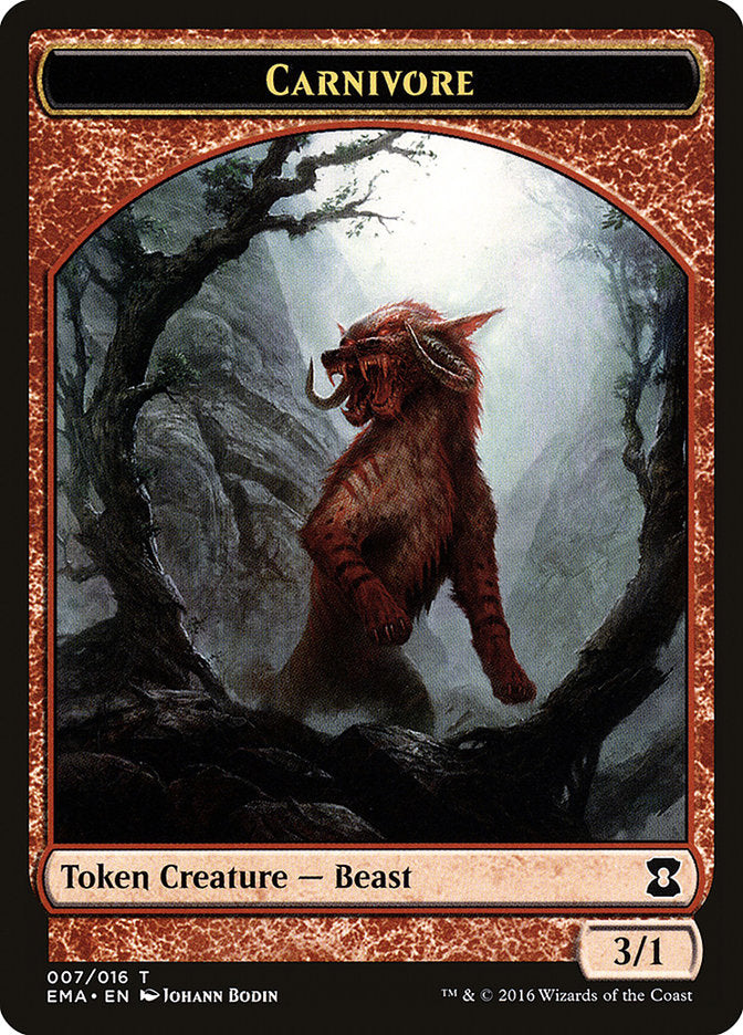 Carnivore Token [Eternal Masters Tokens] - Magic: The Gathering - Card Brawlers | Quebec | Canada |