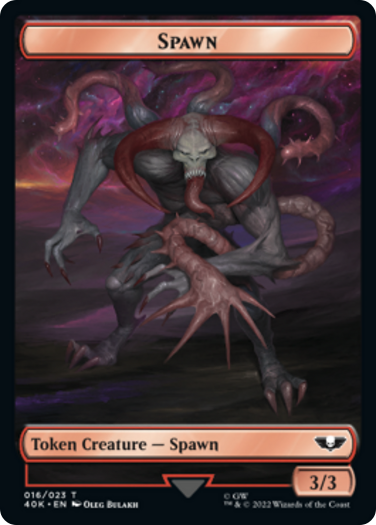 Spawn // Astartes Warrior Double-Sided Token [Warhammer 40,000 Tokens] - Magic: The Gathering - Card Brawlers | Quebec | Canada |