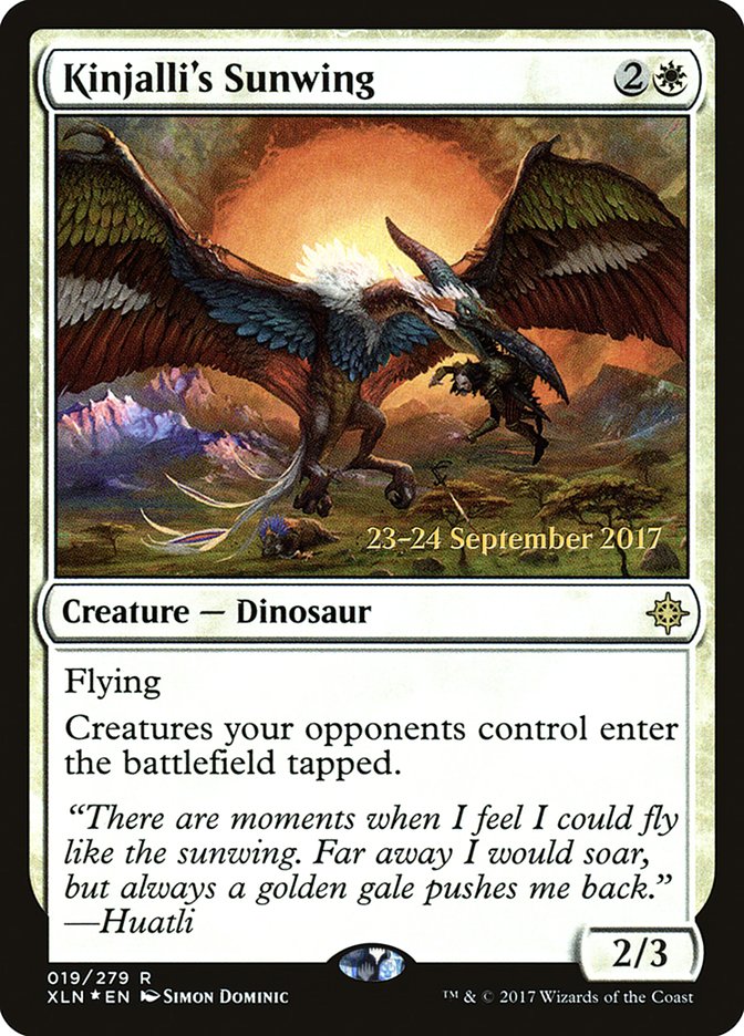 Kinjalli's Sunwing [Ixalan Prerelease Promos] - Magic: The Gathering - Card Brawlers | Quebec | Canada |