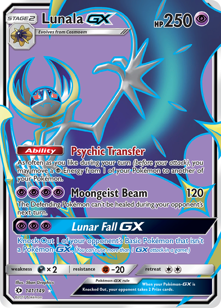 Lunala GX (141/149) [Sun & Moon: Base Set] - Pokémon - Card Brawlers | Quebec | Canada |