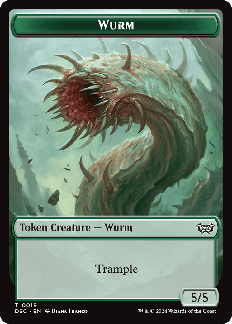 Wurm (0019) // Insect (0010) Double-Sided Token [Duskmourn: House of Horror Commander Tokens] - Magic: The Gathering - Card Brawlers | Quebec | Canada |