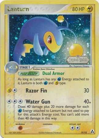 Lanturn (19/92) (Stamped) [EX: Legend Maker] - Pokémon - Card Brawlers | Quebec | Canada |