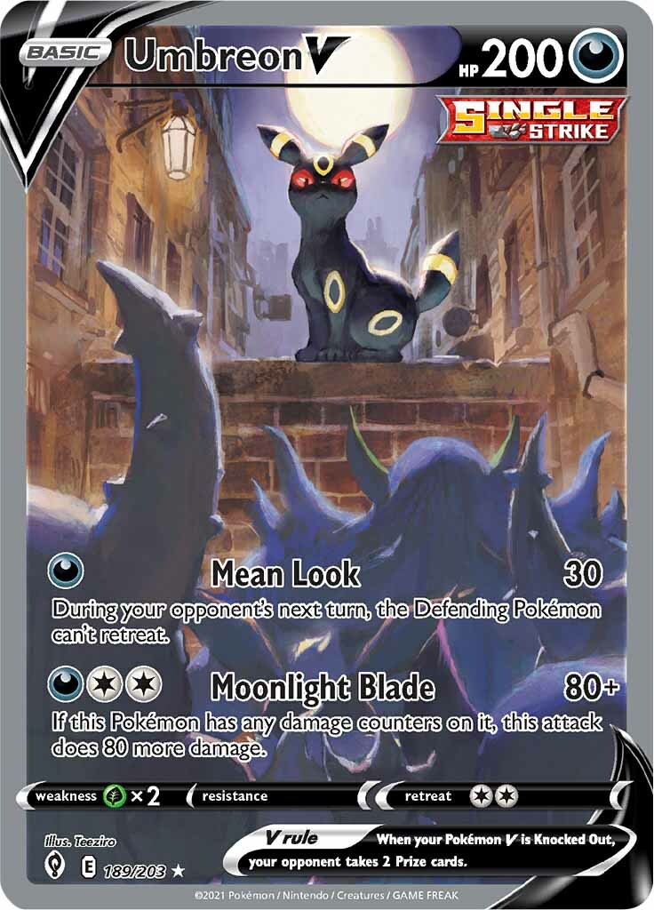 Umbreon V (189/203) [Sword & Shield: Evolving Skies] - Pokémon - Card Brawlers | Quebec | Canada |