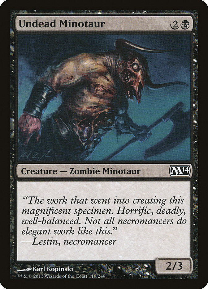 Undead Minotaur [Magic 2014] - Magic: The Gathering - Card Brawlers | Quebec | Canada |