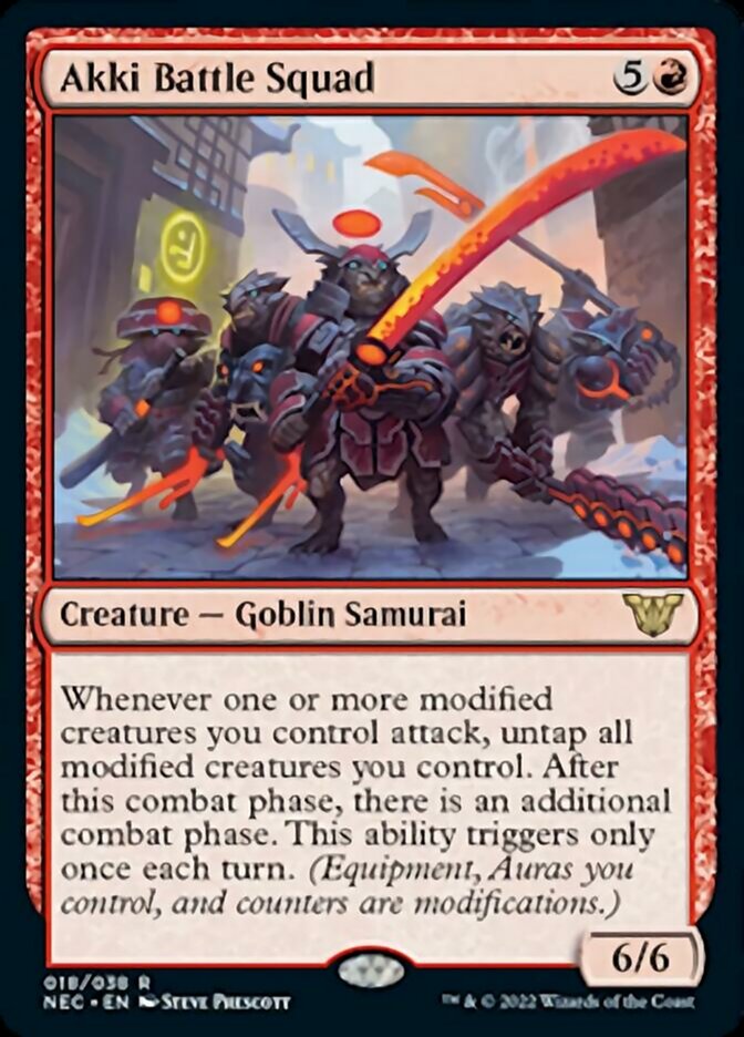 Akki Battle Squad [Kamigawa: Neon Dynasty Commander] - Magic: The Gathering - Card Brawlers | Quebec | Canada |