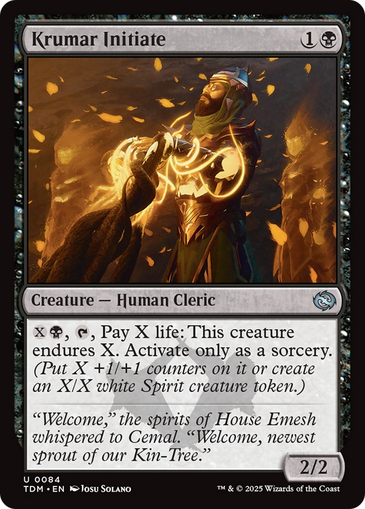 Krumar Initiate [Tarkir: Dragonstorm] - Magic: The Gathering - Card Brawlers | Quebec | Canada |