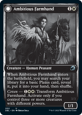 Ambitious Farmhand // Seasoned Cathar [Innistrad: Double Feature] - Magic: The Gathering - Card Brawlers | Quebec | Canada |