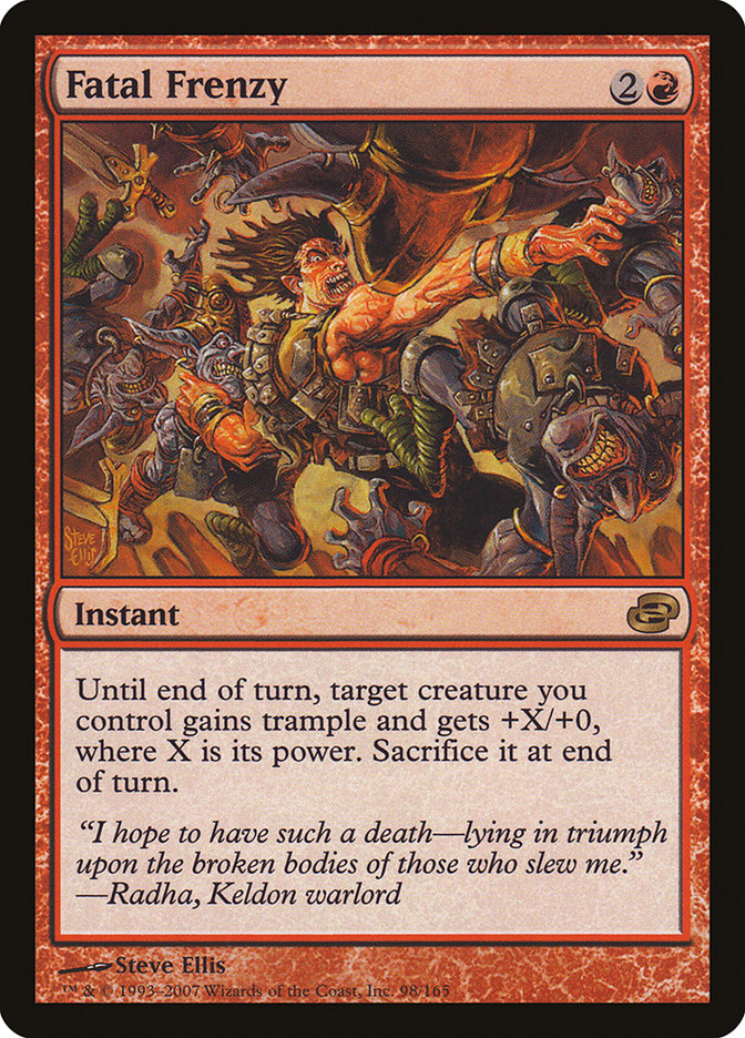 Fatal Frenzy [Planar Chaos] - Magic: The Gathering - Card Brawlers | Quebec | Canada |