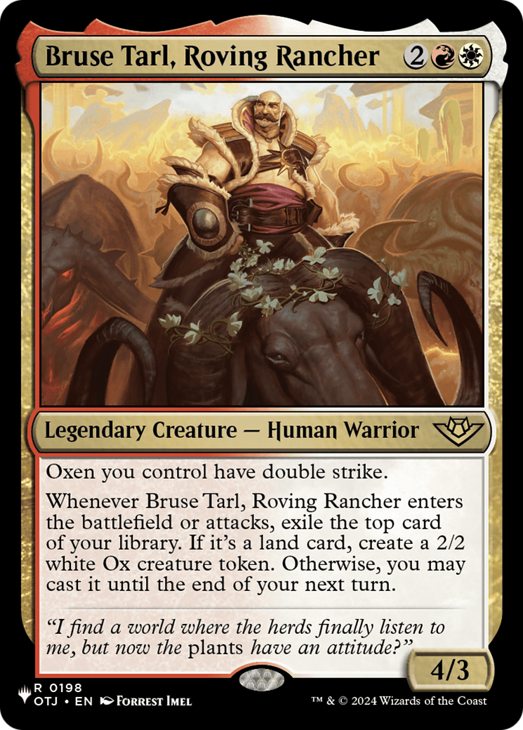 Bruse Tarl, Roving Rancher (OTJ) [The List] - Magic: The Gathering - Card Brawlers | Quebec | Canada |