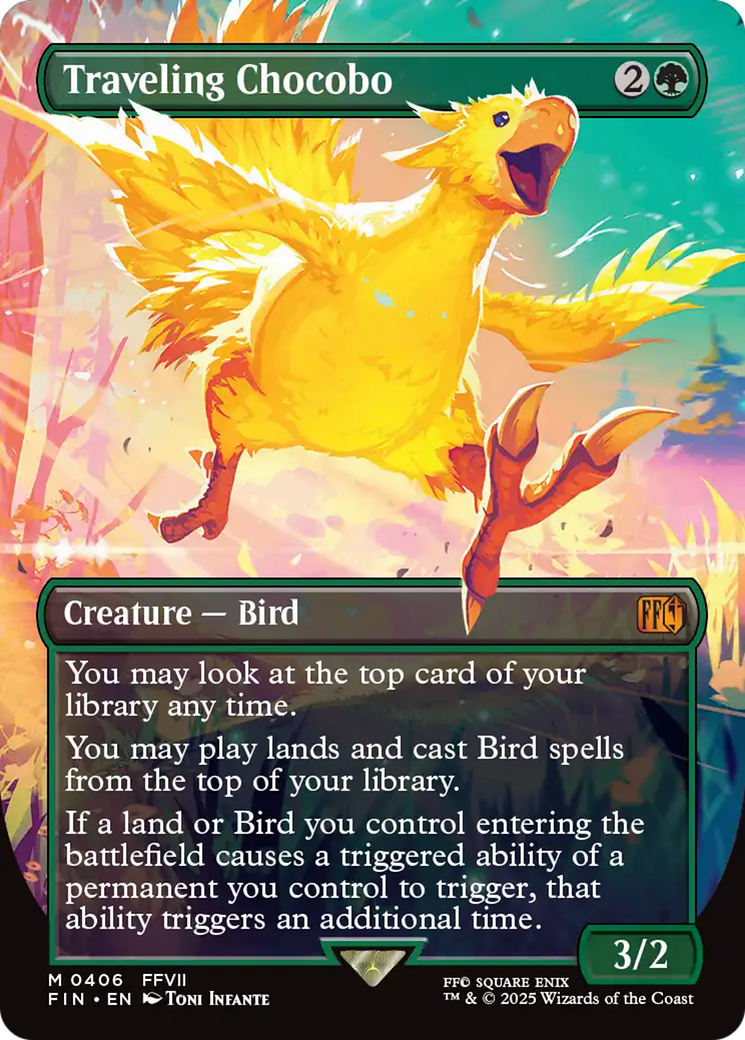 Traveling Chocobo (Borderless) [FINAL FANTASY] - Magic: The Gathering - Card Brawlers | Quebec | Canada |