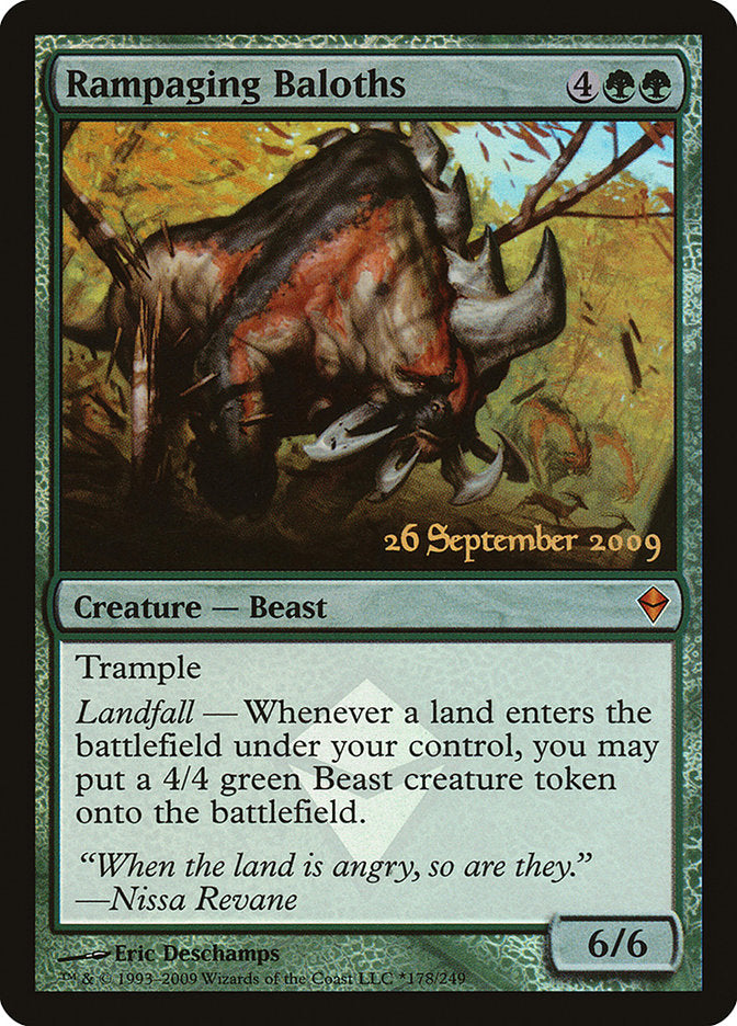 Rampaging Baloths [Zendikar Prerelease Promos] - Magic: The Gathering - Card Brawlers | Quebec | Canada |