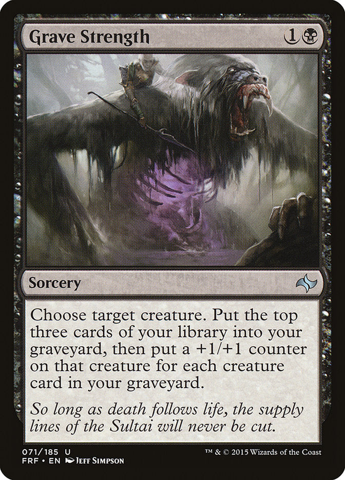 Grave Strength [Fate Reforged] - Magic: The Gathering - Card Brawlers | Quebec | Canada |