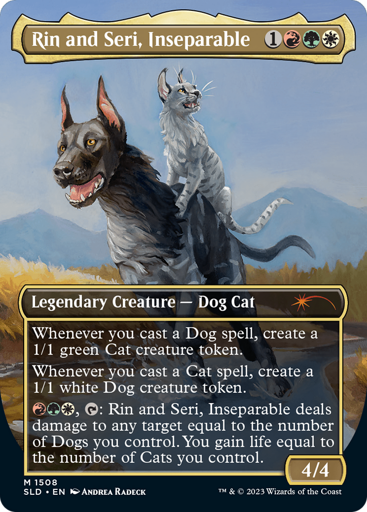Rin and Seri, Inseparable (1508) // Rin and Seri, Inseparable [Secret Lair Commander Deck: Raining Cats and Dogs] - Magic: The Gathering - Card Brawlers | Quebec | Canada |