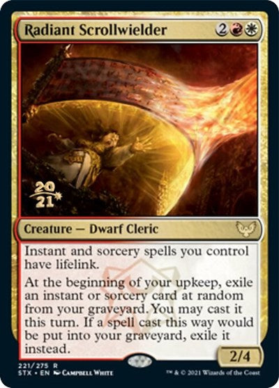 Radiant Scrollwielder [Strixhaven: School of Mages Prerelease Promos] - Magic: The Gathering - Card Brawlers | Quebec | Canada |