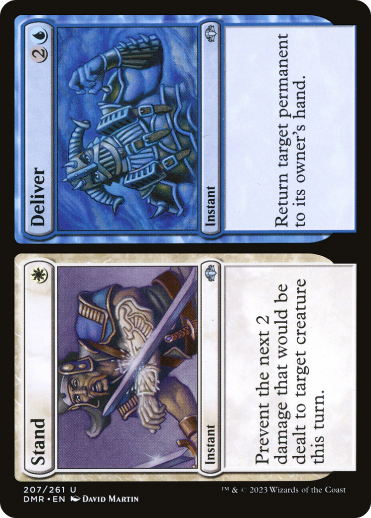 Stand // Deliver [Dominaria Remastered] - Magic: The Gathering - Card Brawlers | Quebec | Canada |