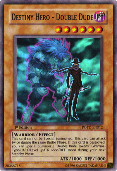 Destiny Hero - Double Dude [POTD-EN012] Super Rare - Yu-Gi-Oh! - Card Brawlers | Quebec | Canada |