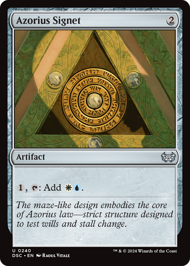 Azorius Signet [Duskmourn: House of Horror Commander] - Magic: The Gathering - Card Brawlers | Quebec | Canada |