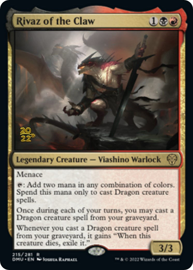 Rivaz of the Claw [Dominaria United Prerelease Promos] - Magic: The Gathering - Card Brawlers | Quebec | Canada |