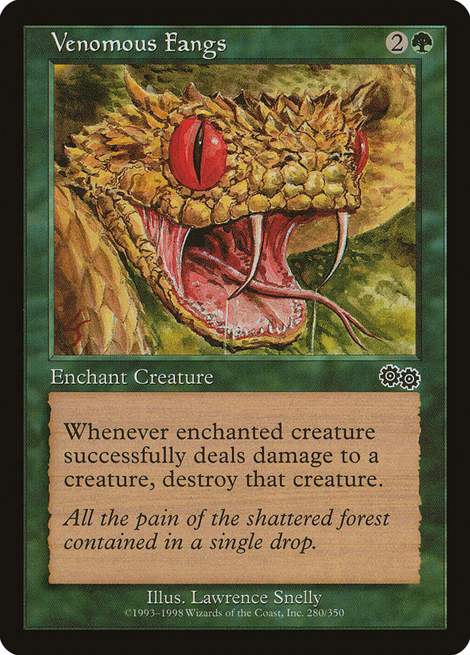Venomous Fangs [Urza's Saga] - Magic: The Gathering - Card Brawlers | Quebec | Canada |