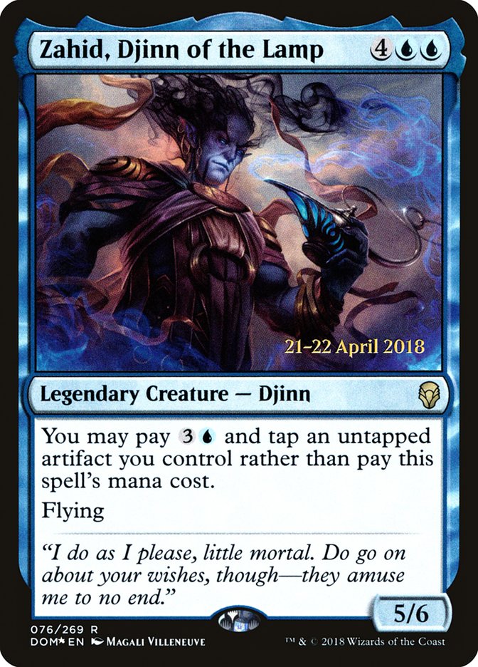 Zahid, Djinn of the Lamp [Dominaria Prerelease Promos] - Magic: The Gathering - Card Brawlers | Quebec | Canada |