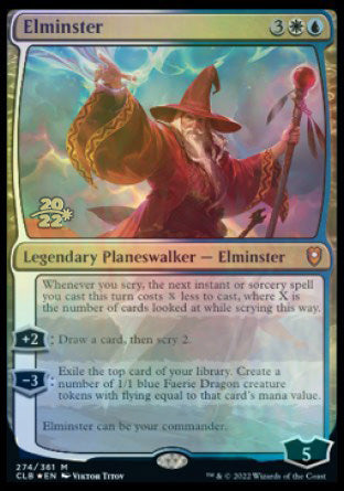 Elminster [Commander Legends: Battle for Baldur's Gate Prerelease Promos] - Magic: The Gathering - Card Brawlers | Quebec | Canada |