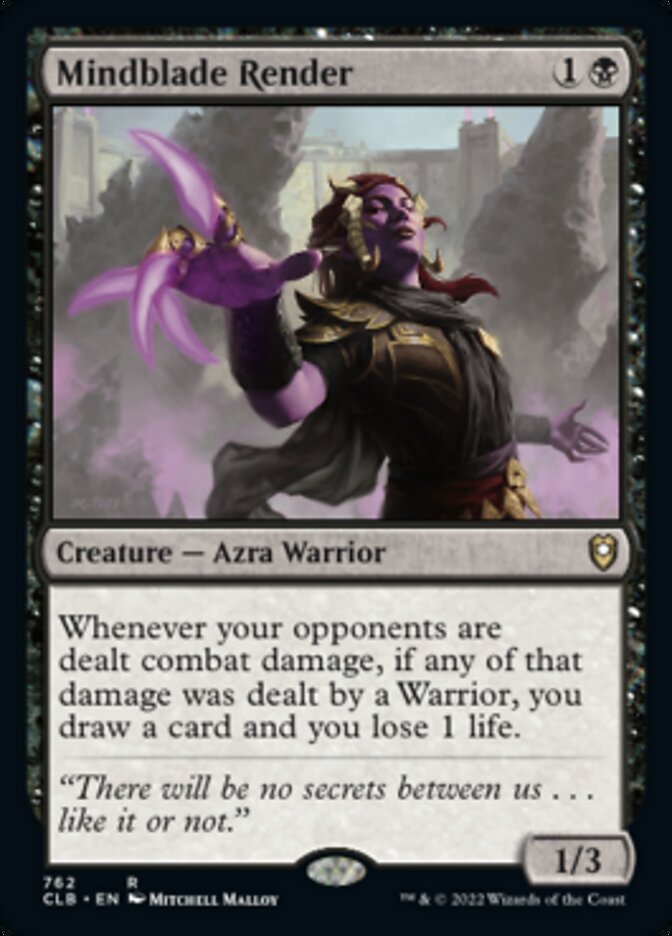 Mindblade Render [Commander Legends: Battle for Baldur's Gate] - Magic: The Gathering - Card Brawlers | Quebec | Canada |