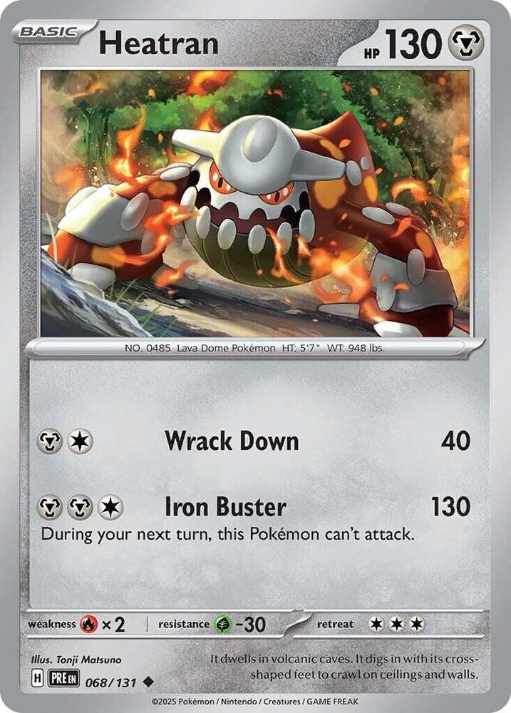 Heatran (068/131) [Scarlet & Violet: Prismatic Evolutions] - Pokémon - Card Brawlers | Quebec | Canada |