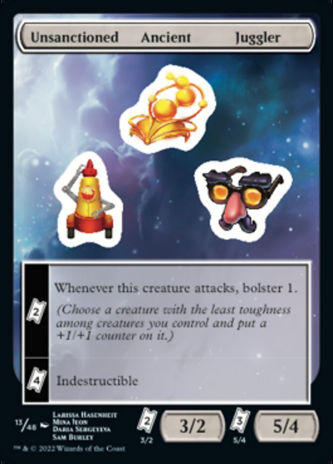 Unsanctioned Ancient Juggler [Unfinity Stickers] - Magic: The Gathering - Card Brawlers | Quebec | Canada |