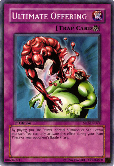 Ultimate Offering [SD7-EN027] Common - Yu-Gi-Oh! - Card Brawlers | Quebec | Canada |