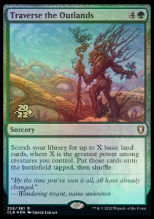 Traverse the Outlands [Commander Legends: Battle for Baldur's Gate Prerelease Promos] - Magic: The Gathering - Card Brawlers | Quebec | Canada |
