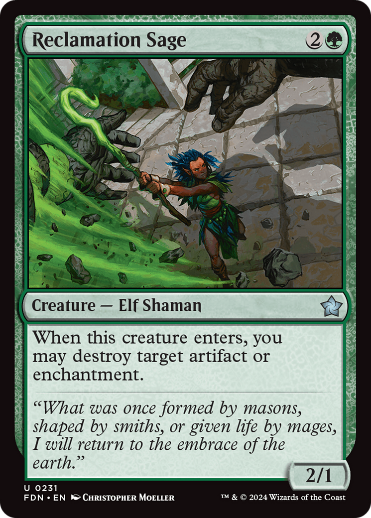 Reclamation Sage [Foundations] - Magic: The Gathering - Card Brawlers | Quebec | Canada |