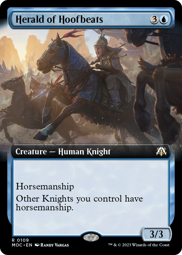 Herald of Hoofbeats (Extended Art) [March of the Machine Commander] - Magic: The Gathering - Card Brawlers | Quebec | Canada |