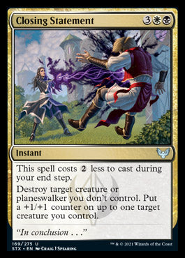 Closing Statement [Strixhaven: School of Mages] - Magic: The Gathering - Card Brawlers | Quebec | Canada |