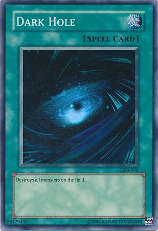 Dark Hole (Spell) [LOB-052] Super Rare - Yu-Gi-Oh! - Card Brawlers | Quebec | Canada |