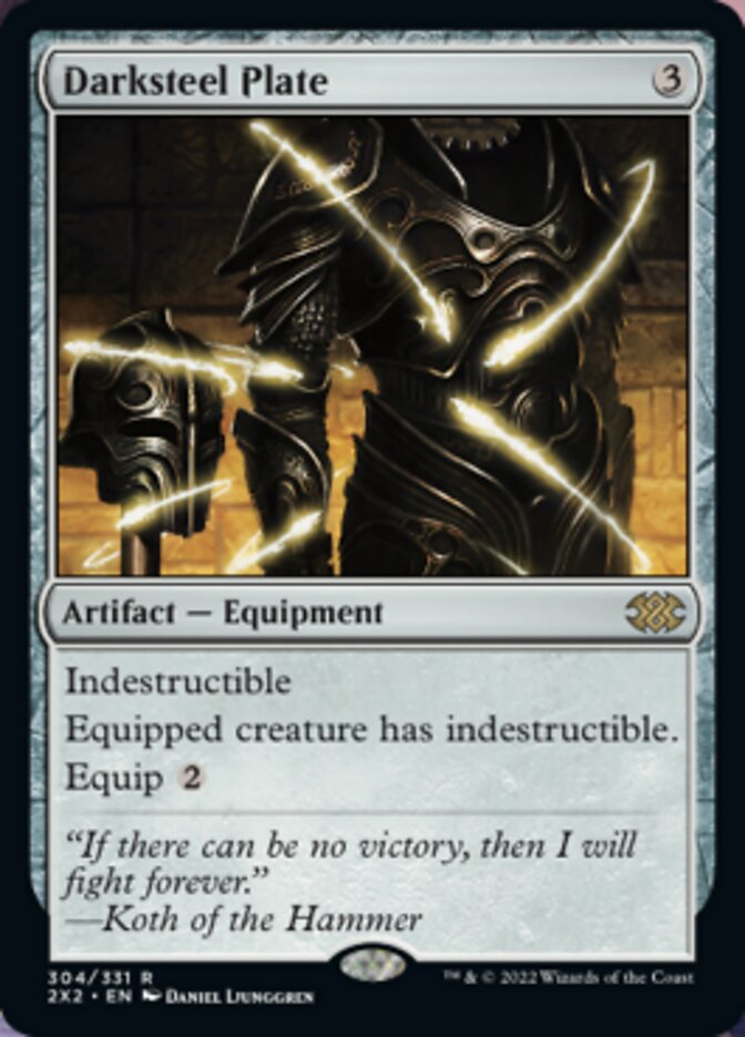 Darksteel Plate [Double Masters 2022] - Magic: The Gathering - Card Brawlers | Quebec | Canada |