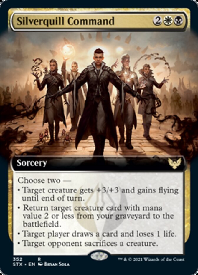 Silverquill Command (Extended Art) [Strixhaven: School of Mages] - Magic: The Gathering - Card Brawlers | Quebec | Canada |