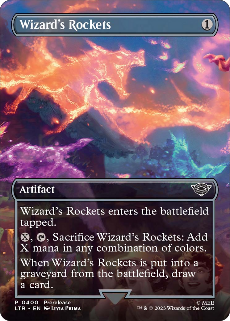 Wizard's Rockets (Borderless Alternate Art) [The Lord of the Rings: Tales of Middle-Earth] - Magic: The Gathering - Card Brawlers | Quebec | Canada |