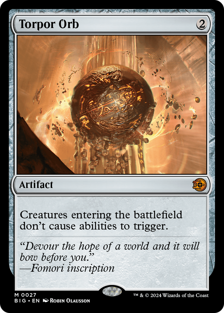 Torpor Orb [Outlaws of Thunder Junction: The Big Score] - Magic: The Gathering - Card Brawlers | Quebec | Canada |