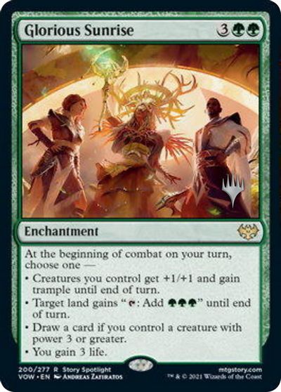 Glorious Sunrise (Promo Pack) [Innistrad: Crimson Vow Promos] - Magic: The Gathering - Card Brawlers | Quebec | Canada |