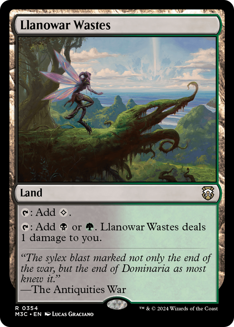 Llanowar Wastes (Ripple Foil) [Modern Horizons 3 Commander] - Magic: The Gathering - Card Brawlers | Quebec | Canada |