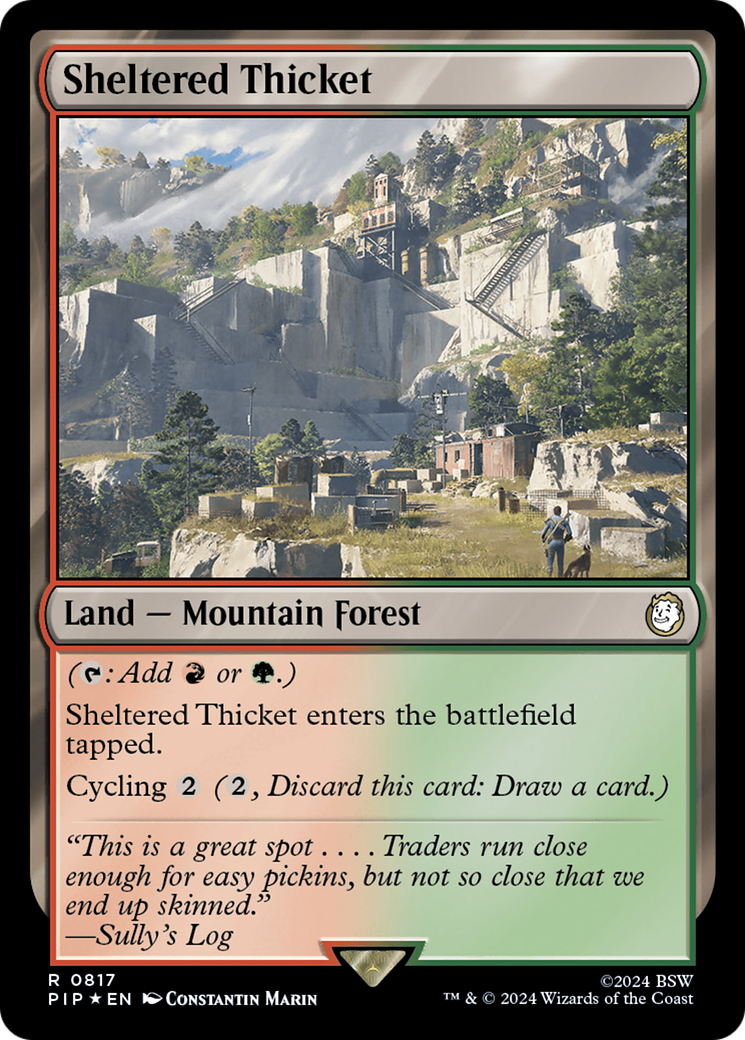 Sheltered Thicket (Surge Foil) [Fallout] - Magic: The Gathering - Card Brawlers | Quebec | Canada |