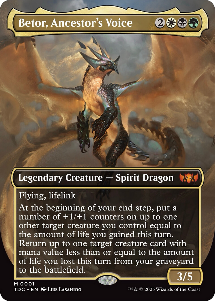 Betor, Ancestor's Voice (Borderless) [Tarkir: Dragonstorm Commander] - Magic: The Gathering - Card Brawlers | Quebec | Canada |