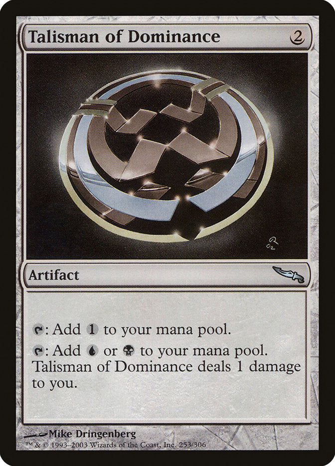 Talisman of Dominance [Mirrodin] - Magic: The Gathering - Card Brawlers | Quebec | Canada |